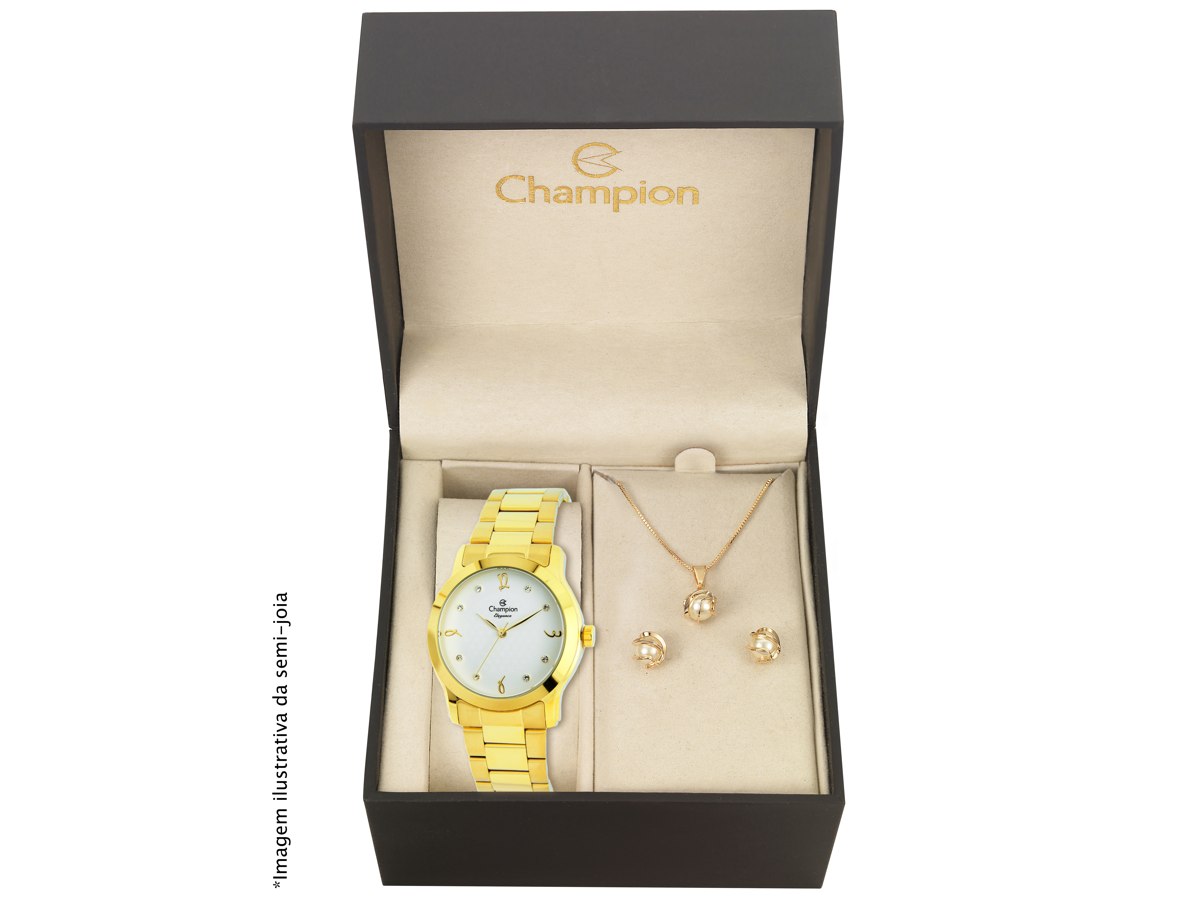 Relógio de Pulso KIT PRESENTES CN26411W - Champion Relógios