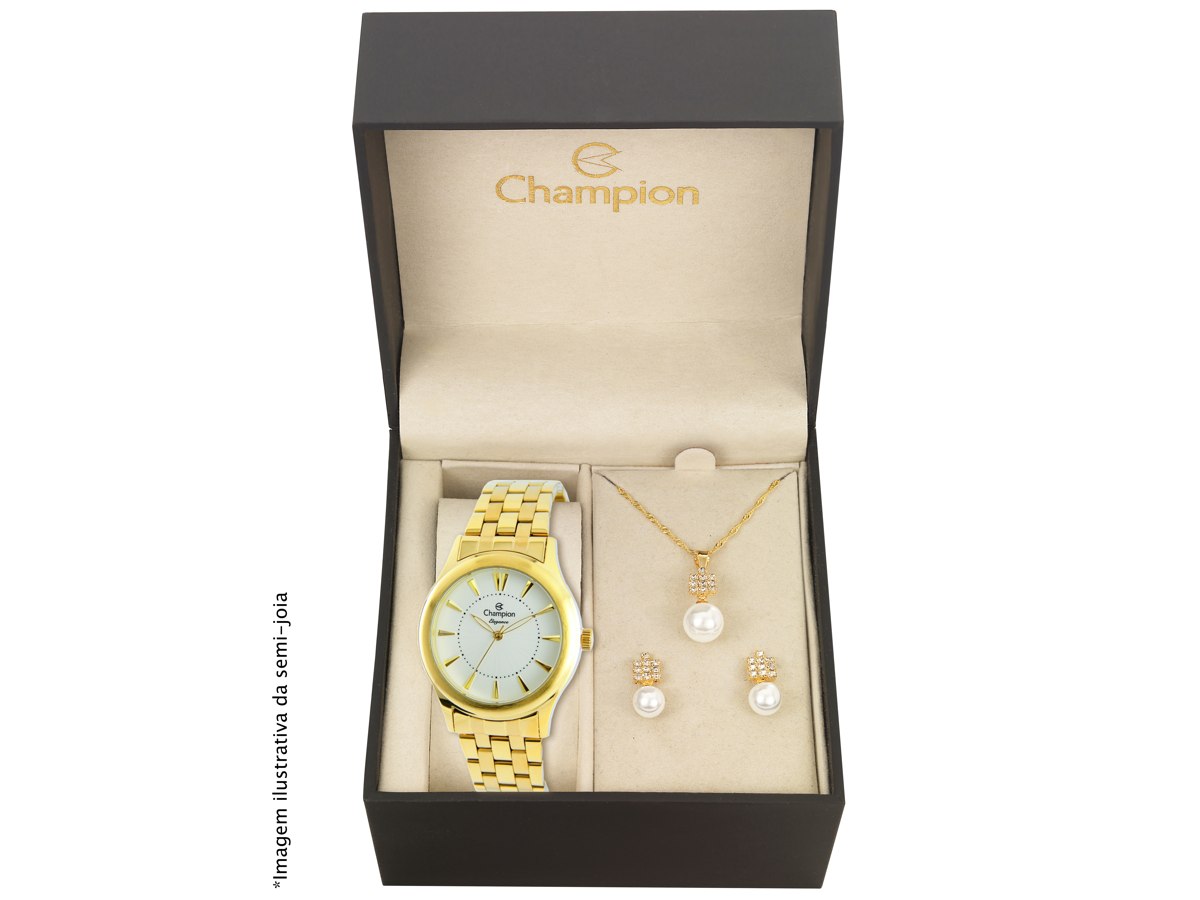 Relógio de Pulso KIT PRESENTES CN26475W - Champion Relógios