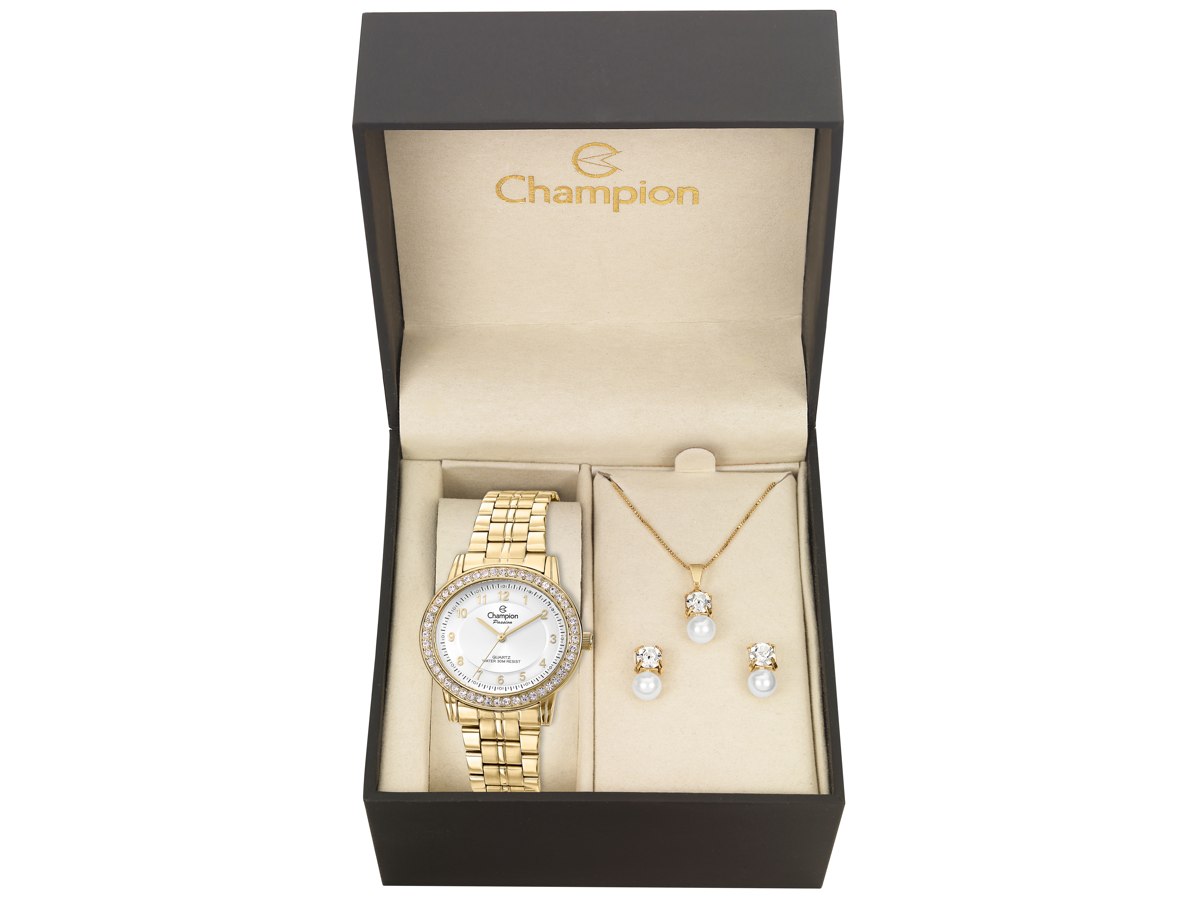 Relógio de Pulso KIT PRESENTES CN28802W - Champion Relógios