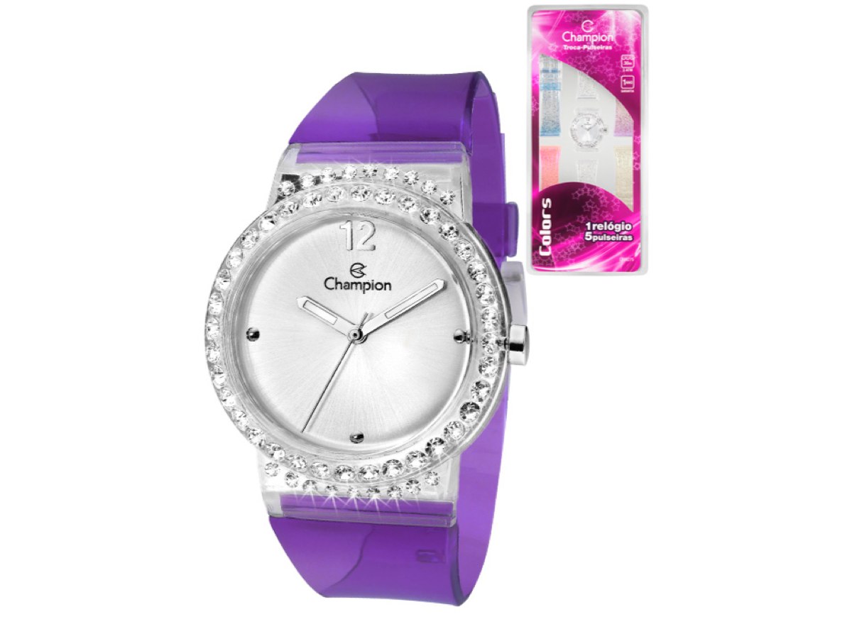 Relógio de Pulso TROCA-PULSEIRAS CP28275S - Champion Relógios